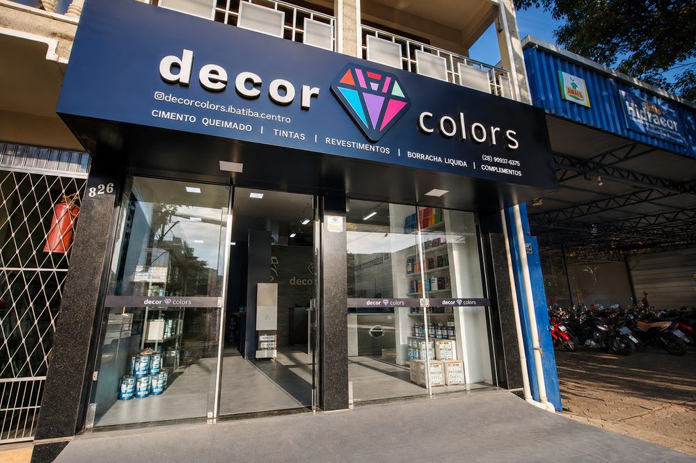 Fachada de loja Decor Colors - modelo Light